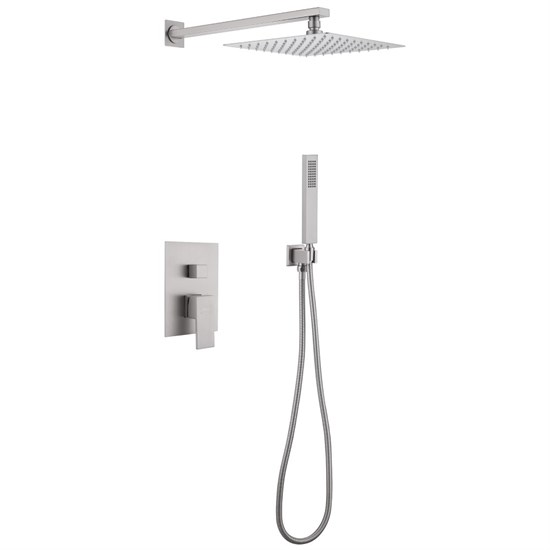 ABBER Душевая система Daheim AF8219SP скрытого монтажа без излива, сатин AF8219SP