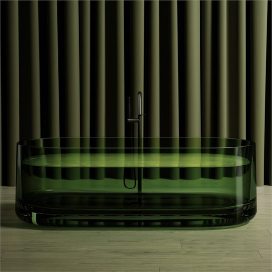 ABBER Прозрачная ванна Kristall AT9708Emerald зеленая AT9708Emerald