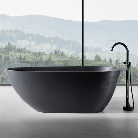 ABBER Ванна из искусственного камня Dortmund AM9911B черная матовая AM9911B