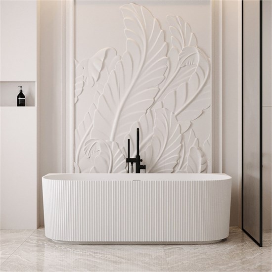 ABBER Ванна из искусственного камня Stein AS9630 белая матовая AS9630