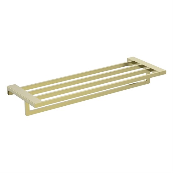 AQUAme AQM7305BG  Tivoli  Полка для полотенец 600мм, золото шлифованное AQM7305BG