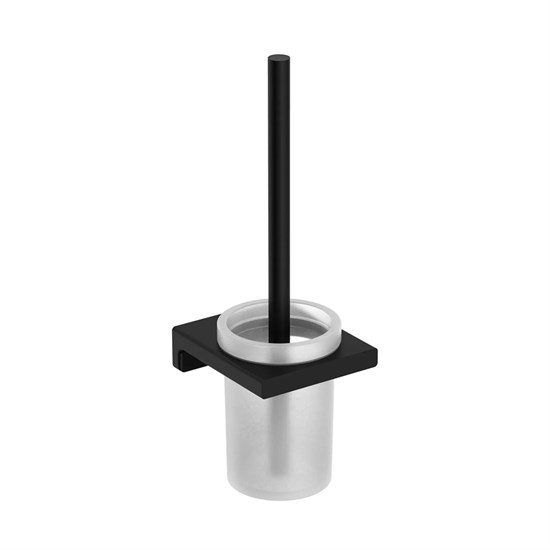 AQUAme AQM7313MB  Tivoli  Туалетный ершик настенный, матовое стекло, черный матовый AQM7313MB