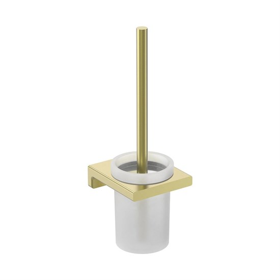 AQUAme AQM7313BG  Tivoli  Туалетный ершик настенный, матовое стекло, золото шлифованное AQM7313BG