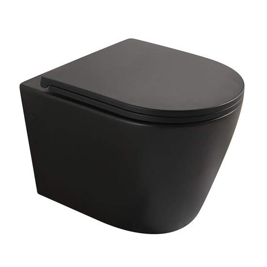 VECONI Унитаз подвесной Ando VAN-48TB, черный VAN-48TB