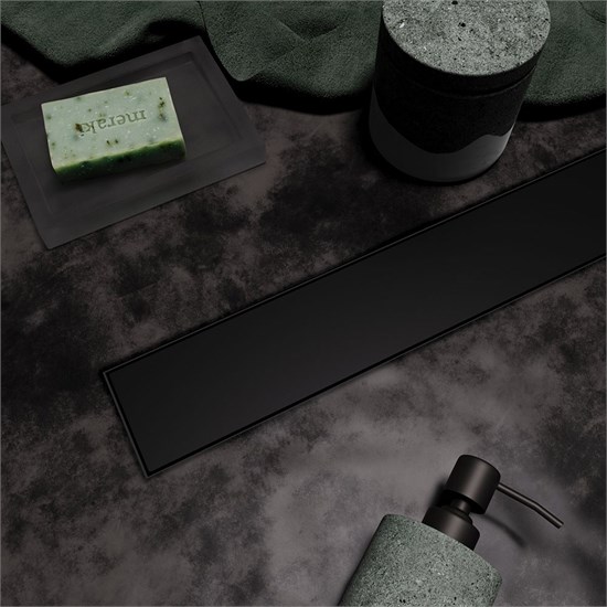 VECONI Душевой лоток Stesso Black 400 VS400B