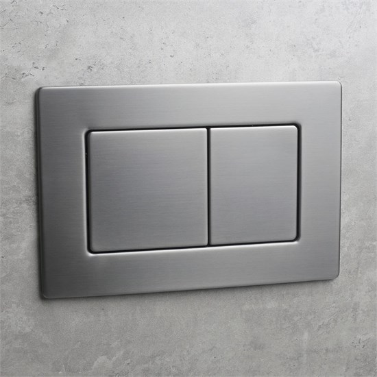 VECONI Кнопка смыва FLUSH V9, FLV9-GM, 237х159х6, нержавеющая сталь, оружейная сталь матовая FLV9-GM