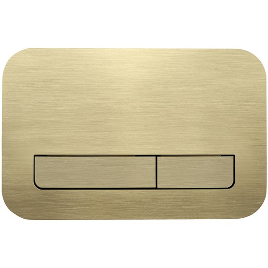 VECONI Кнопка смыва FLUSH V12, FLV12-G, 240х162х7, пластик, золото брашинг FLV12-G