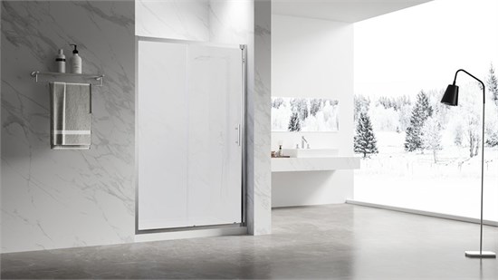 VECONI Душевая дверь раздвижная Vianno VN-55M, 1100x1950, Хром, стекло матовое VN55M-110-07-C8