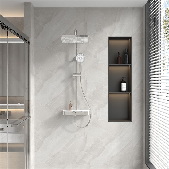 VECONI Душевая стойка FOSSA, хром глянец FO-210-C-C4