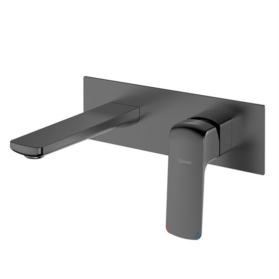 LEMARK Смеситель Hosta LM12326LGM для раковины, встраиваемый , графит LM12326LGM