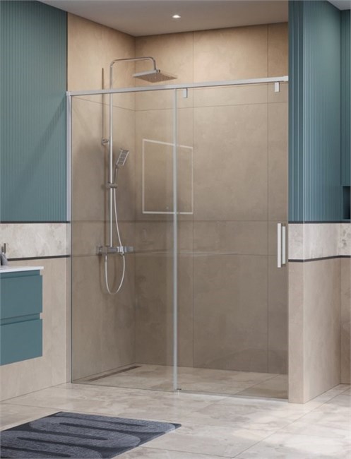BELBAGNO Soft Close-1 Душевая дверь в нишу раздвижная ширина 150 см, профиль - хром / стекло - прозрачное SOFT_CLOSE-1-BF-1-150-C-Cr