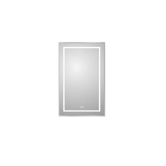 BELBAGNO Kraft Зеркало в алюминиевой раме со встроенным светильником, сенсорным выключателем и подогревом, SPC-KRAFT-500-800-LED-TCH-WARM, 500x32x800 мм SPC-KRAFT-500-800-LED-TCH-WARM