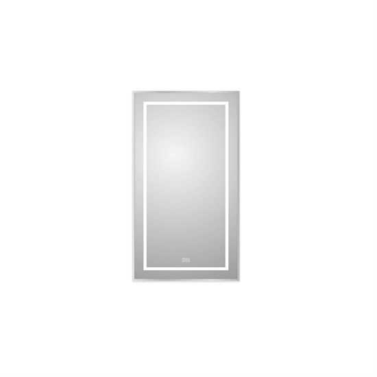 BELBAGNO Kraft Зеркало в алюминиевой раме со встроенным светильником, сенсорным выключателем и подогревом, SPC-KRAFT-500-900-LED-TCH-WARM, 500x32x900 SPC-KRAFT-500-900-LED-TCH-WARM