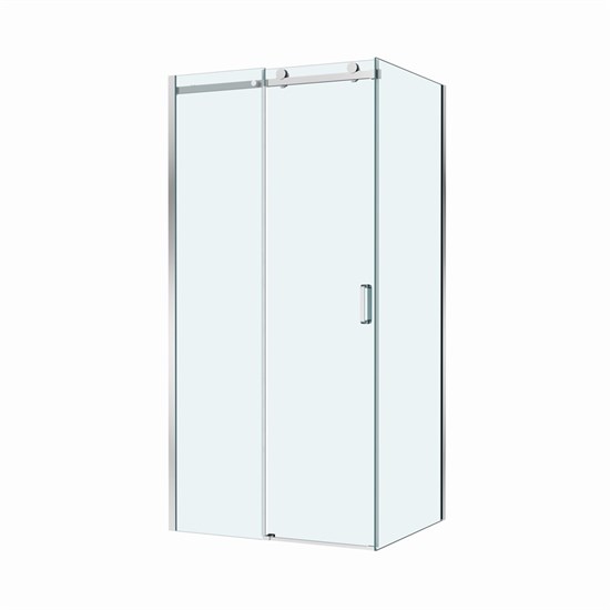BELBAGNO Soft Close-2 Душевой уголок прямоугольный размер 110x100 см профиль - хром / стекло - прозрачное, двери раздвижные SOFT_CLOSE-2-AH-1-110/100-C-Cr