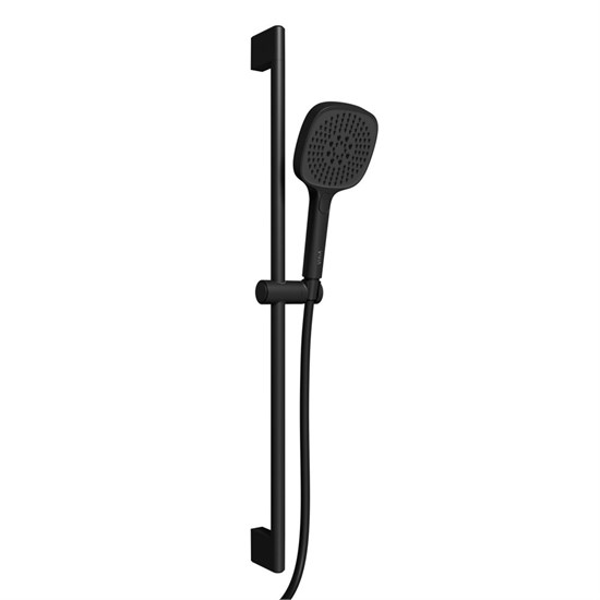 VITRA Душевая стойка Core Square A4591736EXP с ручным душем без смесителя матовая черная A4591736EXP