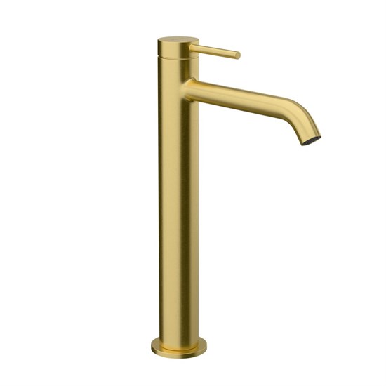 VITRA Смеситель для раковины-чаши Minimax Round A4353425EXP однорычажный брашированное золото латунь A4353425EXP