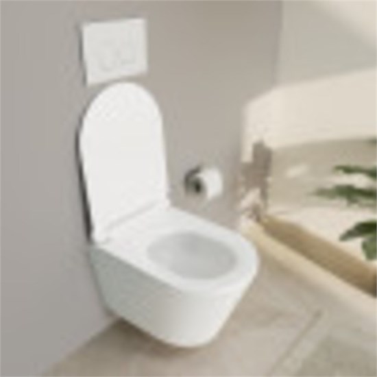 VITRA Подвесной унитаз M50 8302B003-6404 безободковый VortexFlush с сиденьем микролифт дюропласт белый санитарный фарфор 8302B003-6404