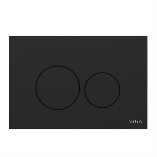 VITRA Кнопка смыва для инсталляции Origin 740-2411 матовая черная двойный смыв 740-2411