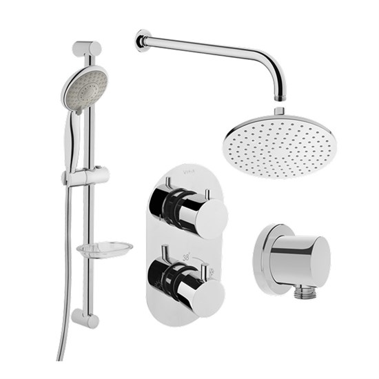 VITRA Встраиваемый душевой комплект AquaHeat 458657 хром латунь 458657