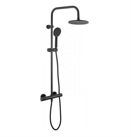 REMER Elegance EQ32X8MPMD30NO Душевая система в комплекте с термостатом для душа (черный матовый) 81280