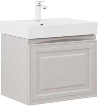 AQUANET Тумба с раковиной Агата 60 1 ящ. цв. бежевый AQUANET-348183