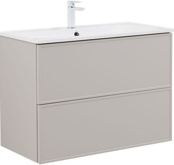 AQUANET Тумба с раковиной Арт 90 цв.бежевый AQUANET-345813