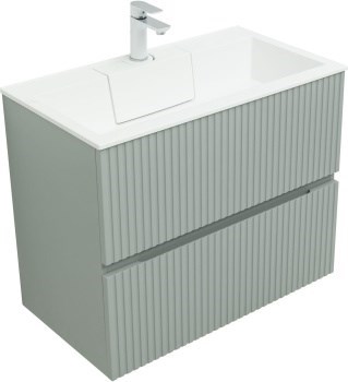 AQUANET Тумба с раковиной Джейн 80 цв.мисти грин (раковина Фортуна) AQUANET-332519