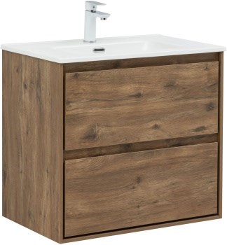 AQUANET Тумба с раковиной Милан 70 цв. дуб рустикальный AQUANET-340163