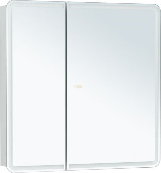 AQUANET Зеркальный шкаф Оптима 80 LED антипар AQUANET-353807