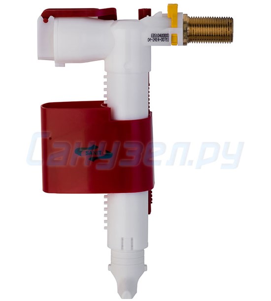Клапан впускной бачка унитаза Sanit 510 G 1/2", боковой, штуцер латунь 25.002.00..0000 25.002.00..0000
