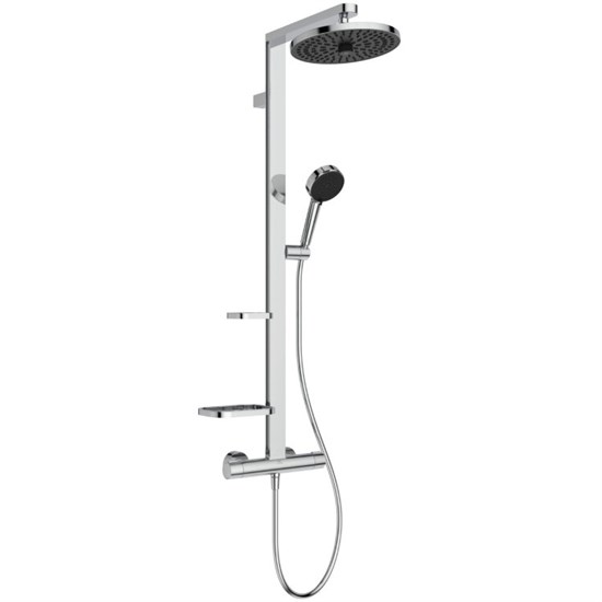 IDEAL STANDARD BD583AA ALU+ Душевая система в комплекте с термостатическим смесителем для душа, Хром BD583AA