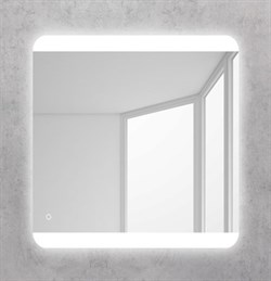 BELBAGNO Зеркало со встроенным светильником и кнопочным выключателем, 12W, 220-240V, 700x30x700 - фото 53957