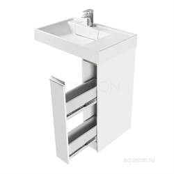 AQUATON Лондри 200  Тумба под раковину на ножках, правая AQUATON Лондри 200