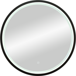 CONTINENT Зеркало "Style Black LED" D 600 c подсветкой - фото 72192