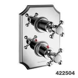 PALAZZANI Formula внешняя панель для встроенного термостатического смесителя на 3 потребителя - фото 9829