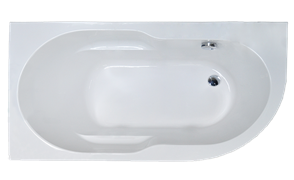 ROYAL BATH Azur 138х79 Акриловая ванна асимметричная, левая