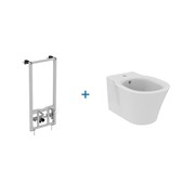 Промо комплект IDEAL STANDARD Connect AIR 2 в 1 Подвесное биде + инсталляция