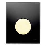 TECEloop Urinal,  стекло черное, клав. золотая.