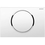 Клавиша смыва Geberit Sigma 10 115.758.KJ.5 Белый/хром Клавиша смыва Geberit Sigma 10 115.758.KJ.5 Белый/хром