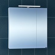 SANTA Зеркальный шкаф СаНта Стандарт 70 113009, цвет белый, с подсветкой