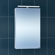 SANTA Зеркальный шкаф СаНта Стандарт 45 113014, цвет белый, с подсветкой