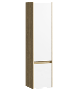 AQWELLA Сити Универсальный левый/правый пенал с двумя дверьми, цвет дуб балтийский