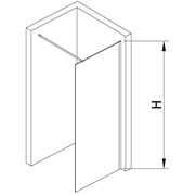 RGW WA-002 800 Душевая перегородка 35100208-21