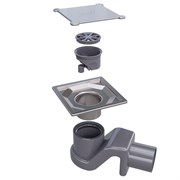 RGW 150x150 Душевой трап SDR-13 нержавеющая сталь S/S 304