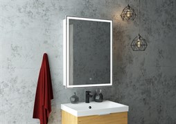 CONTINENT Зеркало-шкаф ALLURE 600х800 белый правый со светодиодной подсветкой
