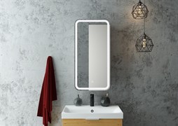 CONTINENT Зеркало-шкаф ELLIOTT 400х800 белый правый со светодиодной подсветкой