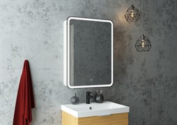 CONTINENT Зеркало-шкаф ELLIOTT 550х800 белый правый со светодиодной подсветкой