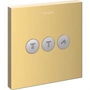 HANSGROHE ShowerSelect Зап. вент./3 потреб. BBR 15764990, полированное золото