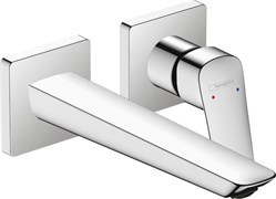 HANSGROHE Logis Смеситель для раковины, однорычажный, Fine скрытый настенный монтаж, с изливом 20,5 см 71256000, хром 71256000