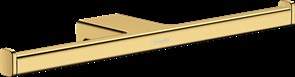 HANSGROHE Двойной держатель туалетной бумаги AddStoris Hansgrohe 41748990, полированное золото